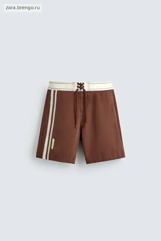 Длинные плавательные шорты с лентами pukas surf x zara
