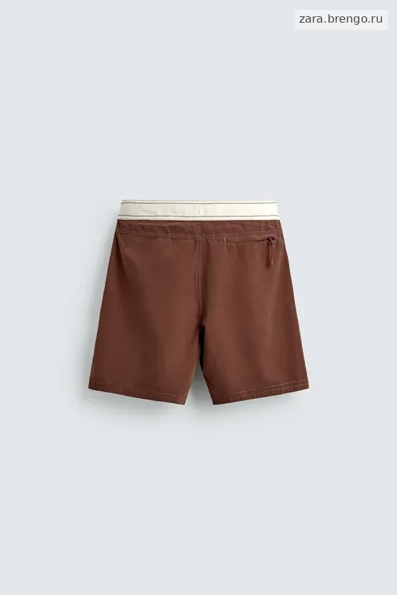 Длинные плавательные шорты с лентами pukas surf x zara