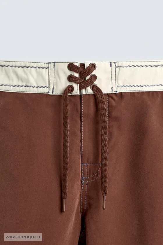 Длинные плавательные шорты с лентами pukas surf x zara