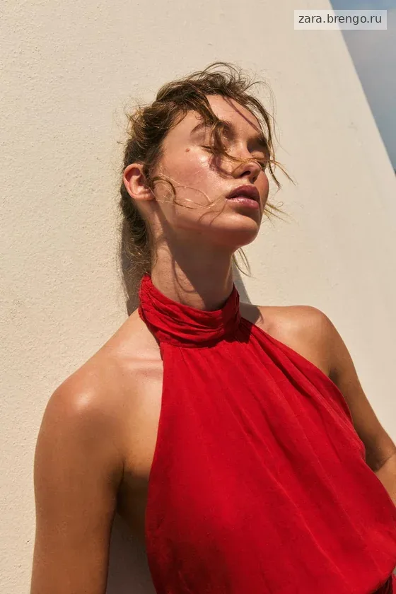 ТОП ХАЛТЕР ИЗ ЛЬНА С ЗАВЯЗКАМИ НА СПИНЕ