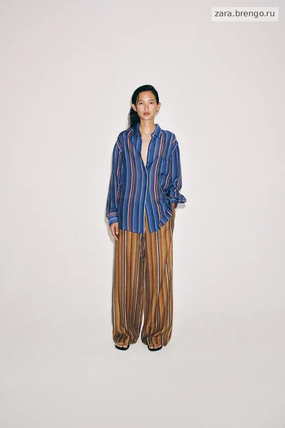 ДЛИННАЯ РУБАШКА В ПОЛОСКУ — коллекция Zara «ZW»