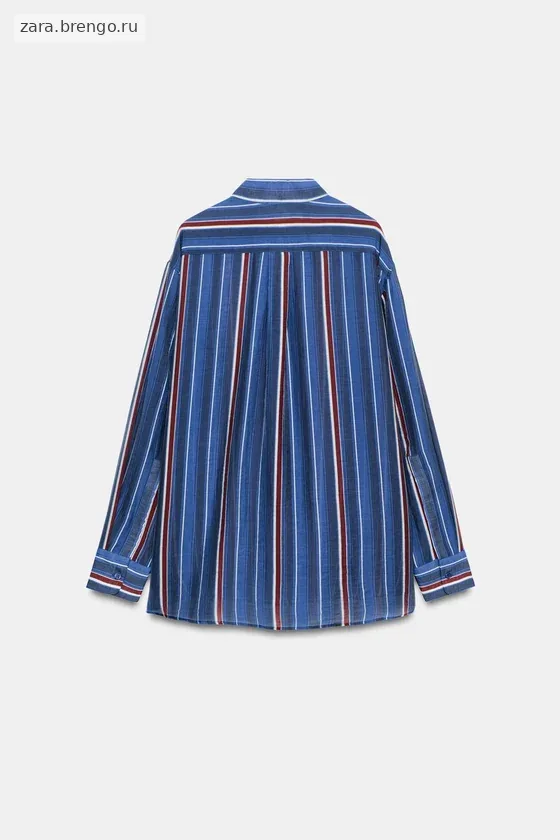 ДЛИННАЯ РУБАШКА В ПОЛОСКУ — коллекция Zara «ZW»