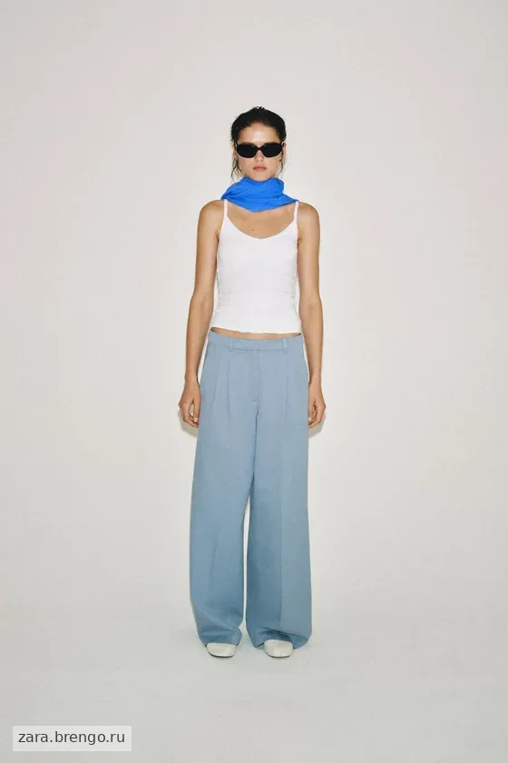 БРЮКИ  С ЗАЩИПАМИ — коллекция Zara «ZW»