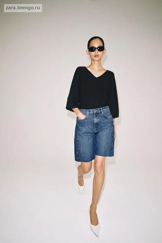 ДЖИНСОВЫЕ ШОРТЫ  СО СРЕДНЕЙ ПОСАДКОЙ — коллекция Zara «ZW»