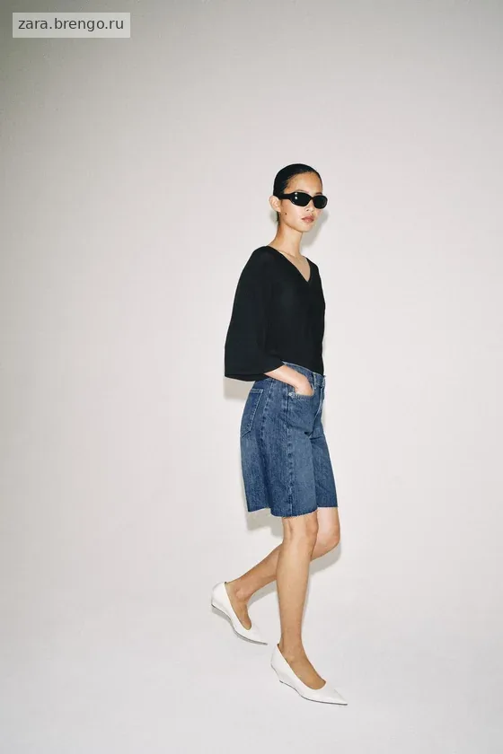 ДЖИНСОВЫЕ ШОРТЫ  СО СРЕДНЕЙ ПОСАДКОЙ — коллекция Zara «ZW»