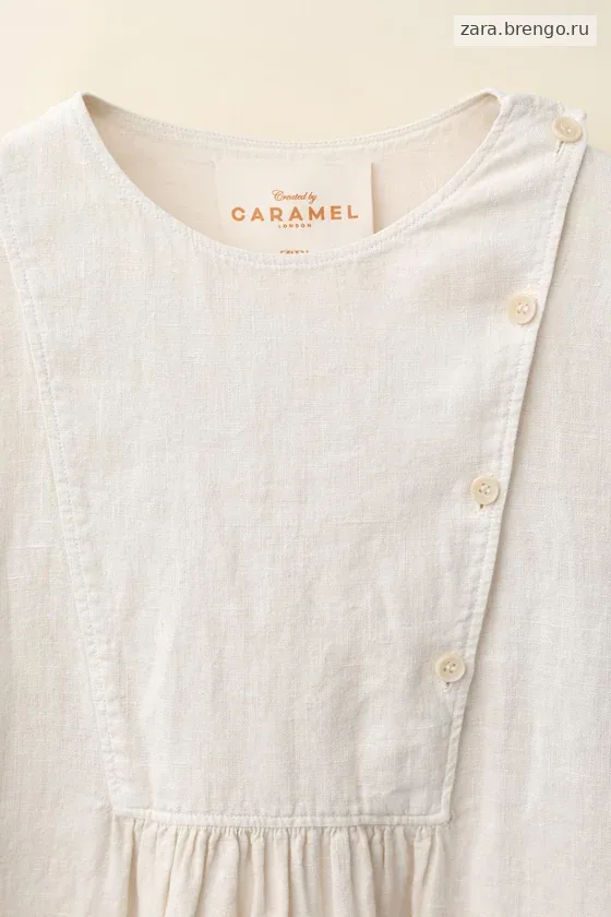 Платье из 100% льна, созданное caramel london x zara