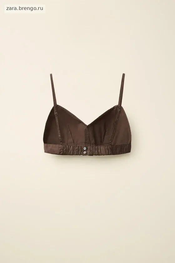 Топ из поплина created by caramel london x zara