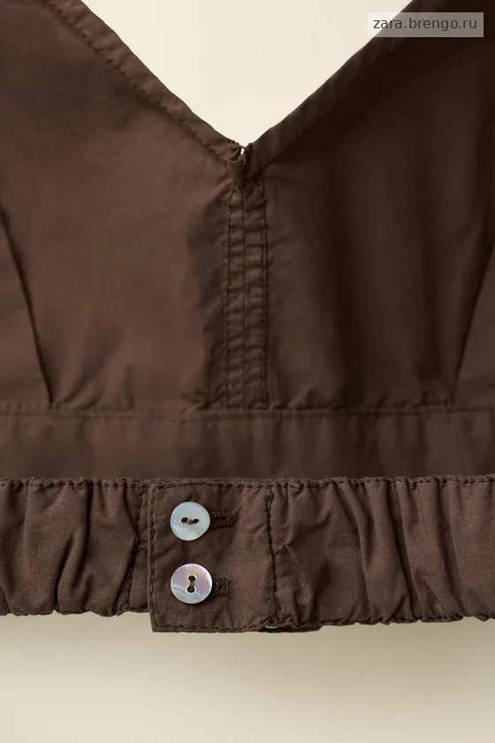 Топ из поплина created by caramel london x zara