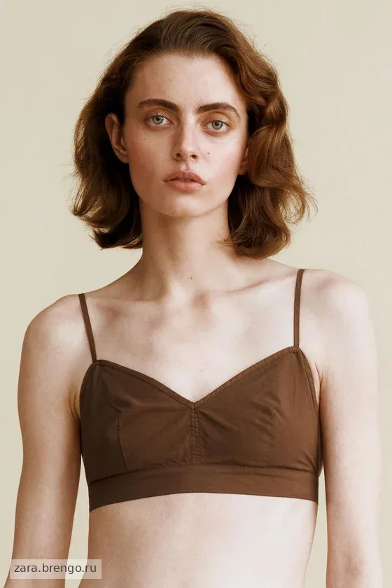 Топ из поплина created by caramel london x zara