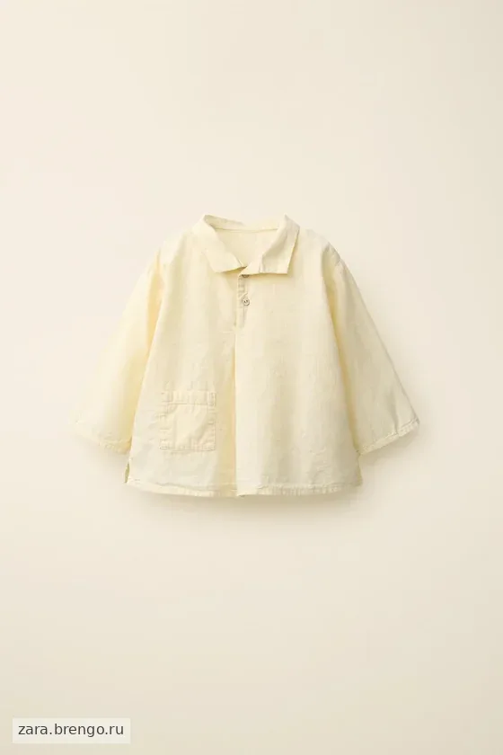 Рубашка из трикотажа slub с длинными рукавами, коллекция caramel london x zara