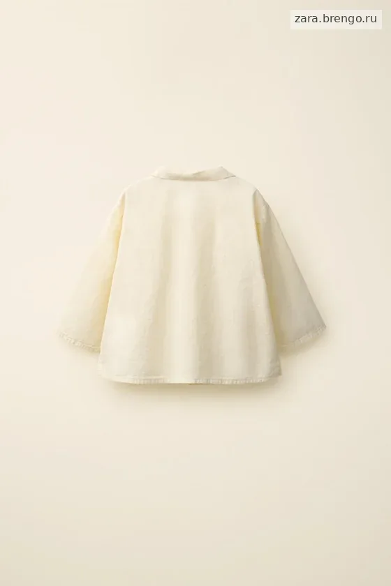 Рубашка из трикотажа slub с длинными рукавами, коллекция caramel london x zara