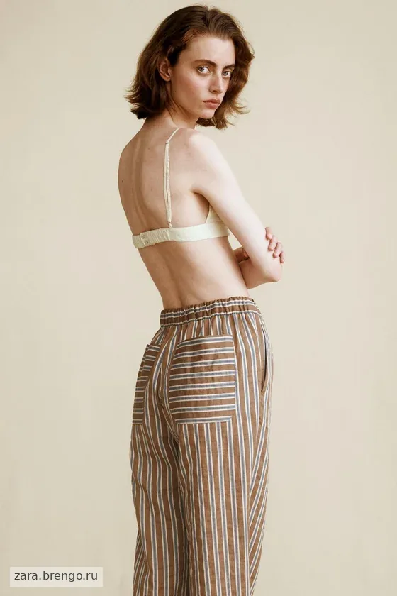Топ poplin созданный caramel london x zara