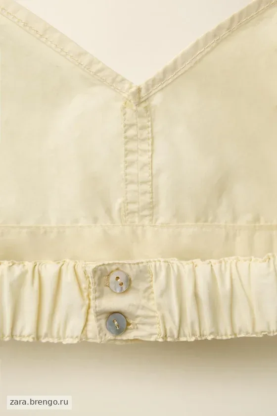 Топ poplin созданный caramel london x zara