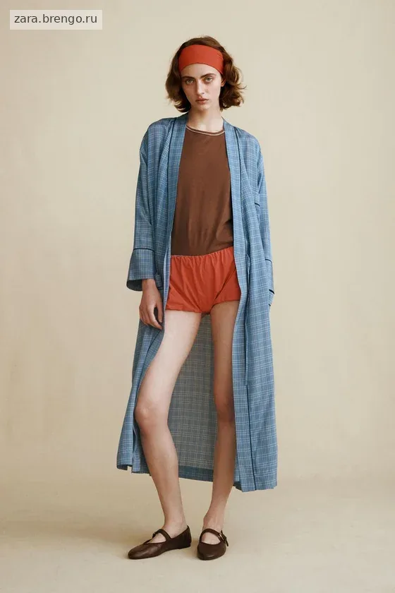 Платье миди в клетку из коллекции caramel london x zara