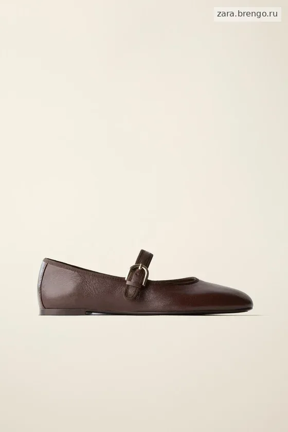 Кожаные балетки от caramel london x zara