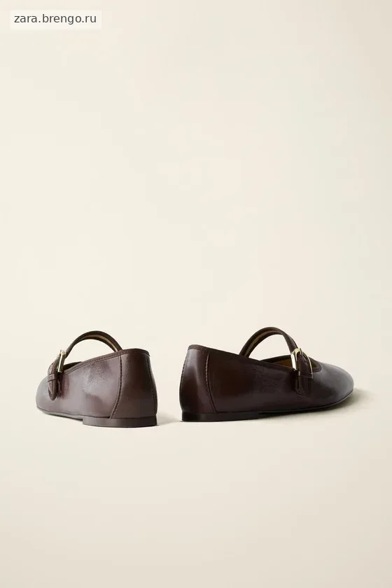 Кожаные балетки от caramel london x zara