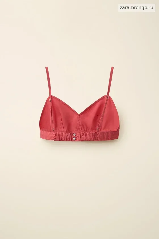 Топ из поплина created by caramel london x zara