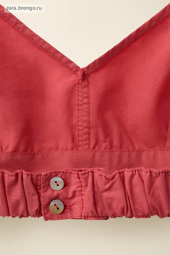 Топ из поплина created by caramel london x zara
