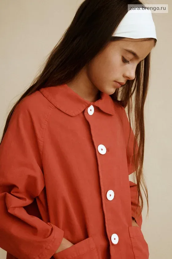 Длинный тренч с воротником питер пэн, созданный caramel london x zara