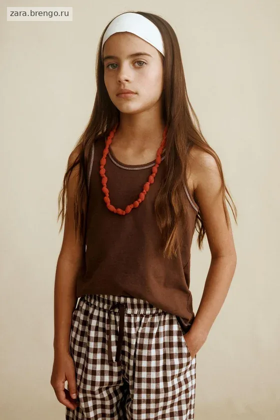 Брюки в клетку gingham созданные caramel london x zara