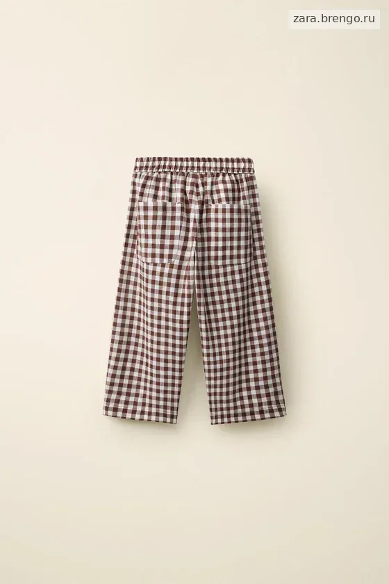 Брюки в клетку gingham созданные caramel london x zara