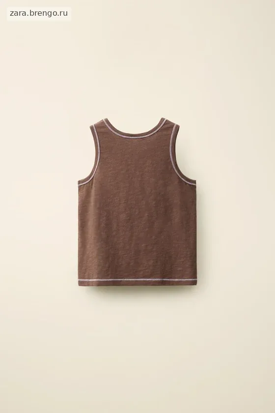 Футболка с декоративной строчкой из коллекции caramel london x zara