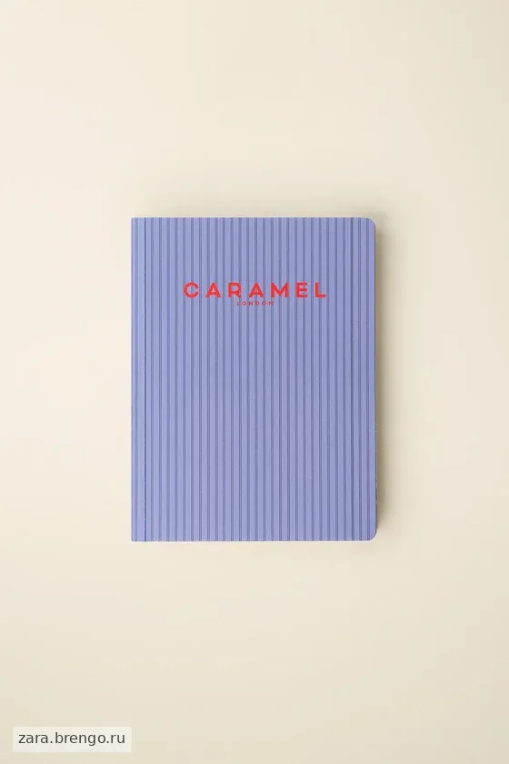 Полосатый блокнот из специальной коллекции caramel london x zara