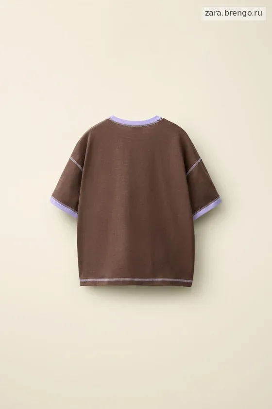 Футболка с контрастной прострочкой от caramel london x zara