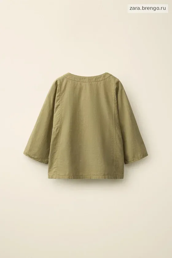 Рубашка с воротником-стойкой из коллекции caramel london x zara