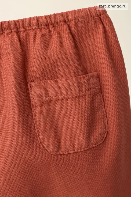 Хлопковые брюки с эластичным поясом от caramel london x zara