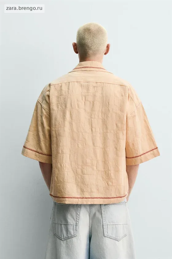 РУБАШКА  JACQUARD С ВЫШИВКОЙ