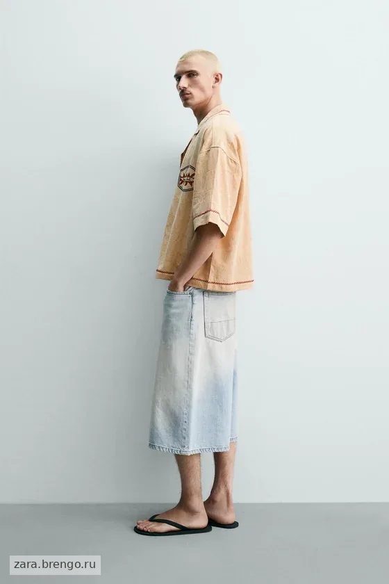 РУБАШКА  JACQUARD С ВЫШИВКОЙ