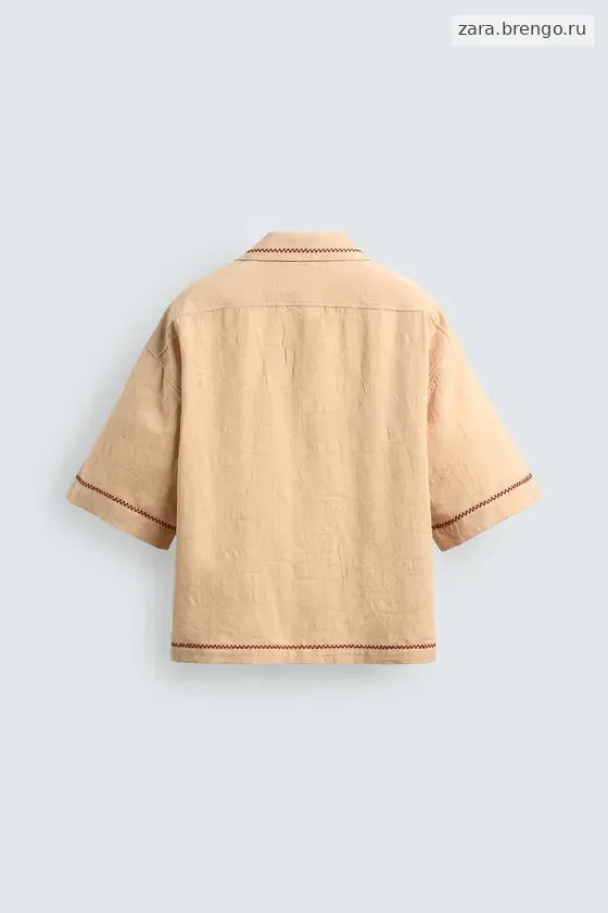 РУБАШКА  JACQUARD С ВЫШИВКОЙ