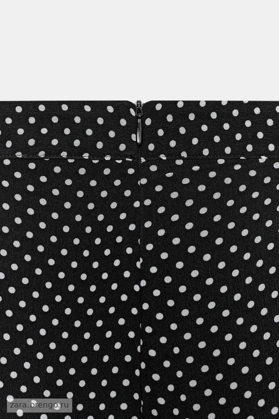 БРЮКИ В ГОРОШЕК С ЗАЩИПАМИ — коллекция Zara «ZW»