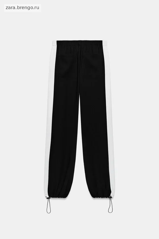 БРЮКИ-ДЖОГГЕРЫ С ПОЛОСАМИ ПО БОКАМ — коллекция Zara «ZW»