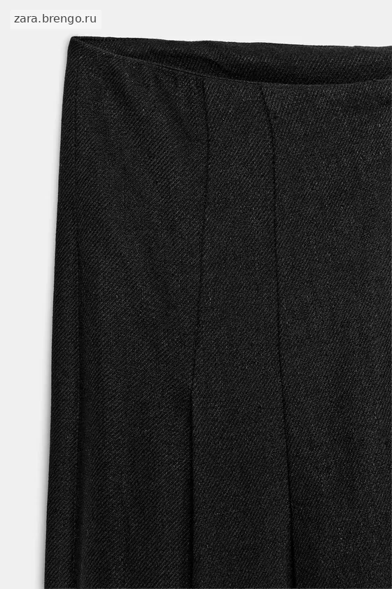 БРЮКИ С ВЫСОКОЙ ПОСАДКОЙ ИЗ СМЕСОВОГО ЛЬНА — коллекция Zara «ZW»