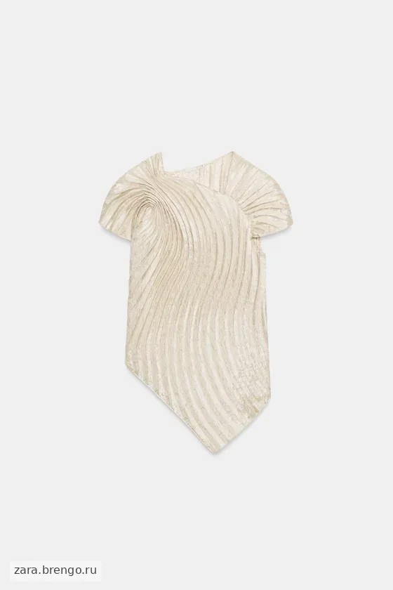 ПЛИССИРОВАННЫЙ ТОП — коллекция Zara «ZW»