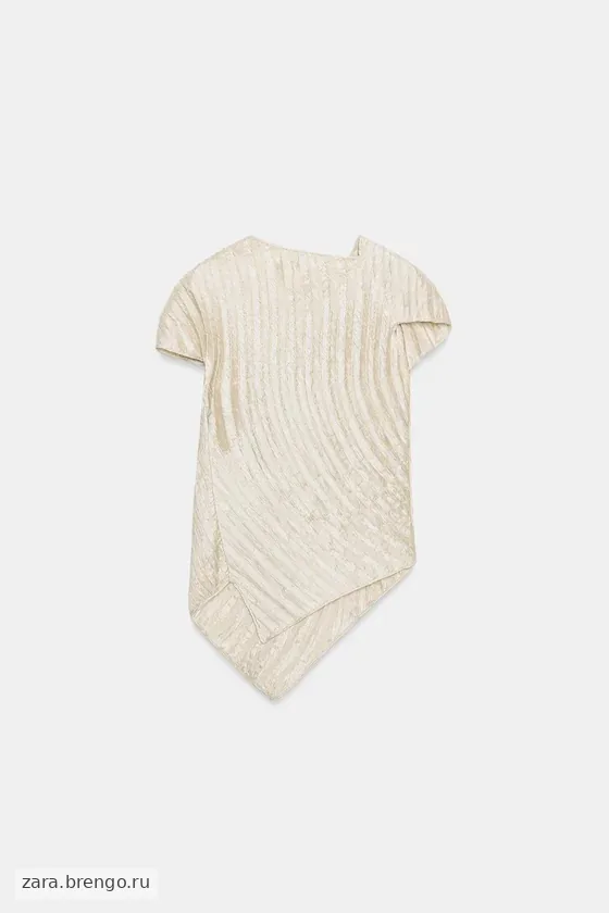 ПЛИССИРОВАННЫЙ ТОП — коллекция Zara «ZW»