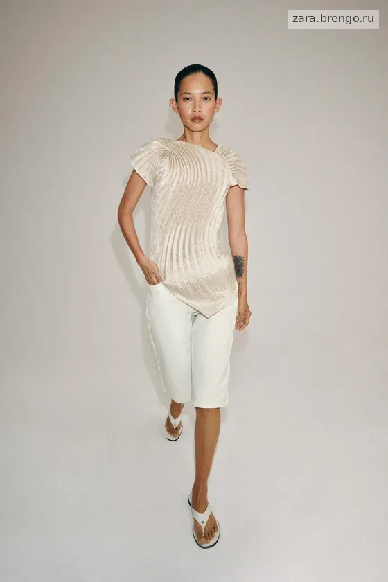 ПЛИССИРОВАННЫЙ ТОП — коллекция Zara «ZW»
