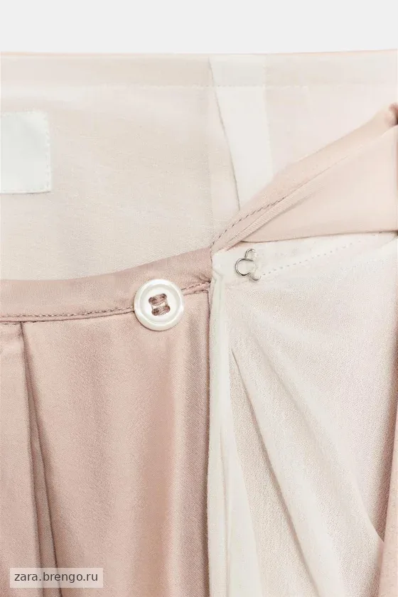 АТЛАСНАЯ СТРУЯЩАЯСЯ ЮБКА — коллекция Zara «ZW»