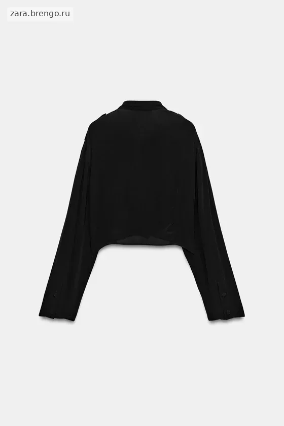 УКОРОЧЕННАЯ РУБАШКА С ВОЛАНАМИ — коллекция Zara «ZW»