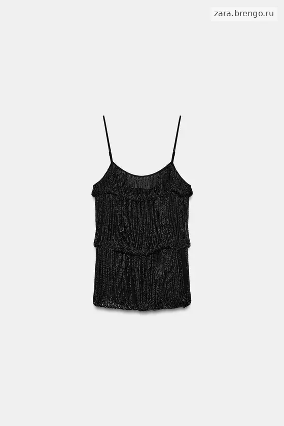 ТОП СО СБОРКАМИ И БУСИНАМИ — коллекция Zara «ZW»
