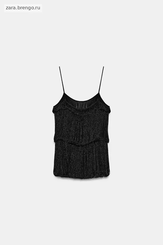 ТОП СО СБОРКАМИ И БУСИНАМИ — коллекция Zara «ZW»