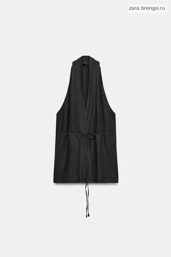 ЛЬНЯНОЙ ТОП НА ЗАПÁХЕ — коллекция Zara «ZW»