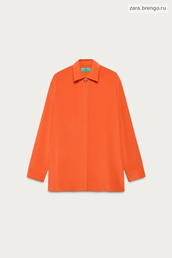 Рубашка marisa berenson x zara из 100% шелка