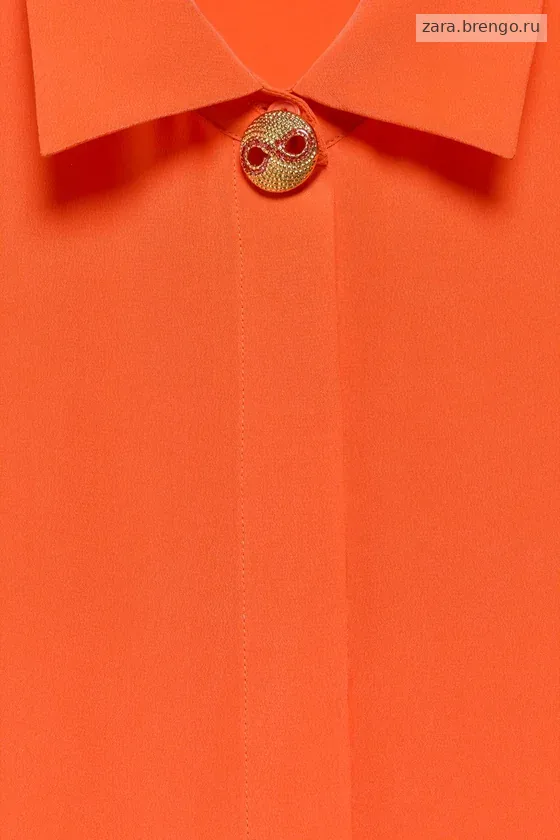 Рубашка marisa berenson x zara из 100% шелка