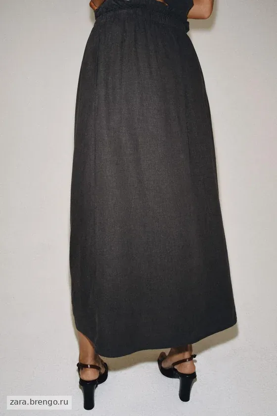 ДЛИННАЯ ЮБКА ИЗ ЛЬНА — коллекция Zara «ZW»