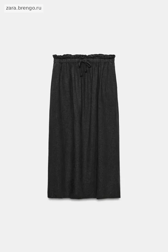 ДЛИННАЯ ЮБКА ИЗ ЛЬНА — коллекция Zara «ZW»