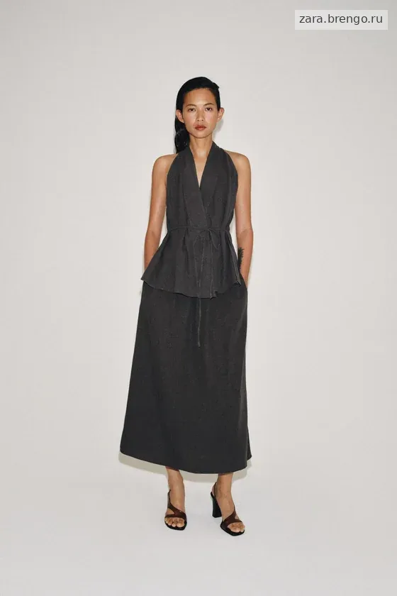 ДЛИННАЯ ЮБКА ИЗ ЛЬНА — коллекция Zara «ZW»
