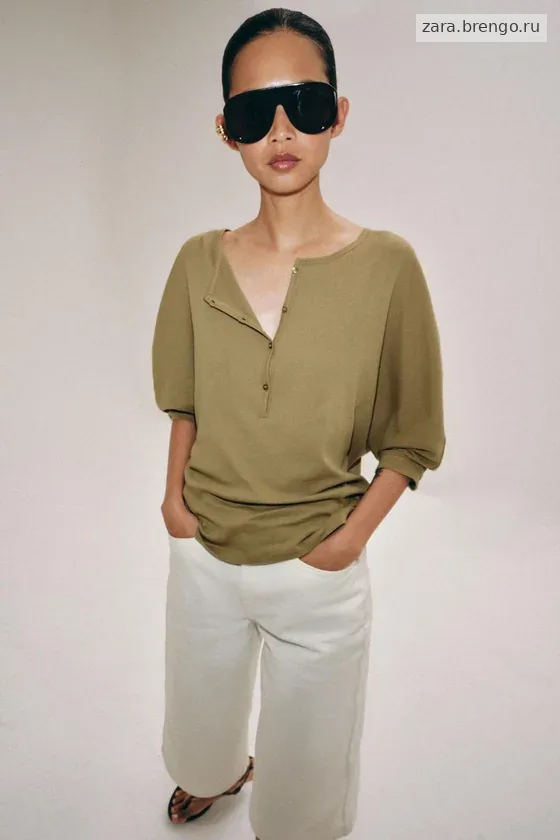ДЖИНСОВЫЕ ШОРТЫ БЕРМУДЫ СО СРЕДНЕЙ ПОСАДКОЙ — коллекция Zara «ZW»